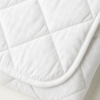 Quilted Coverlet, Diamond Pattern, Lightweight Bed Cover.