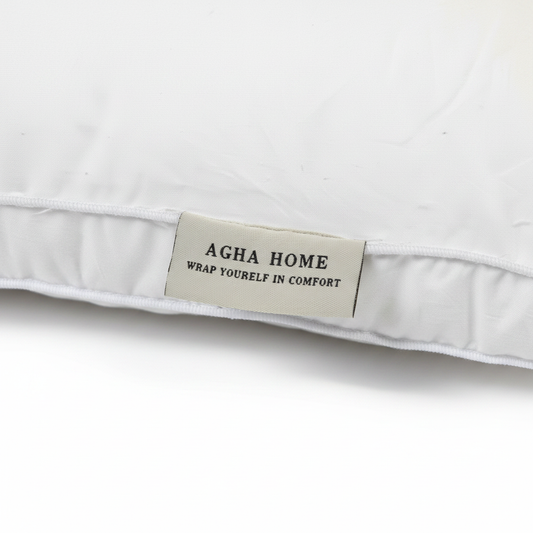 Balance Pillow Label Close-Up
