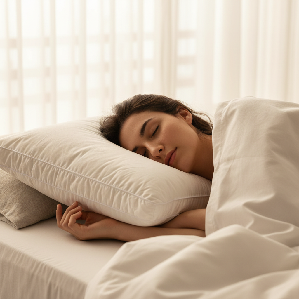 Balance Pillow Lifestyle - Woman Sleeping