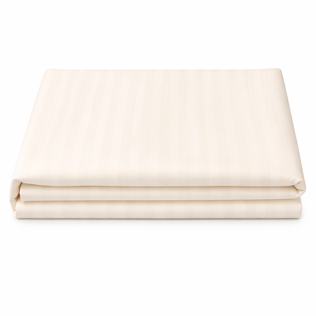 Flat sheet - Microfiber - Stripe - Off-White
