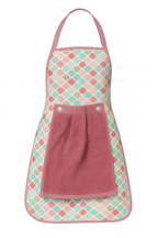 Waterproof Kitchen Apron with Dish Towel, Printed Patterns, Adjustable Straps (3)