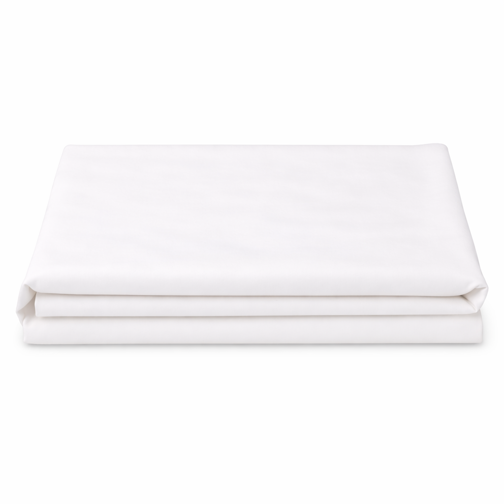 Flat sheet - Microfiber - Solid - White