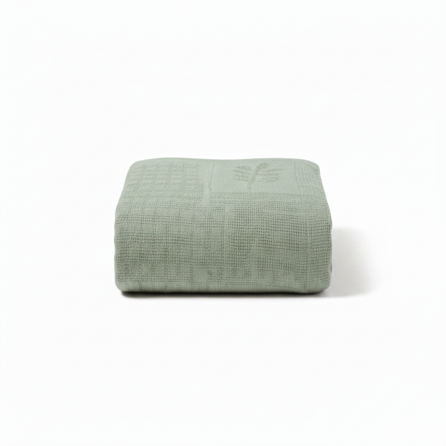 Agha Home Flora Cotton Jacquard Sofa Throw - 180x200 cm